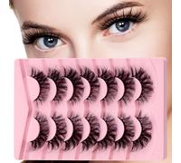 MOTIBACK Kit Extension Cils 7 Paires - Faux Cils Individuels Réutilisables, Effet Naturel Volume Intense pour Débutants (HLY-32)
