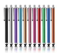 MOTIBACK Lot de 11 stylets capacitifs pour écran tactile, 11 couleurs, pour tablette, ordinateur d'apprentissage, smartphone, stylo d'écriture et de dessin pour étudiants