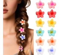 MOTIBACK Lot de 12 pinces à cheveux en forme de fleur pour femme - Pinces à cheveux en spirale - Antidérapantes
