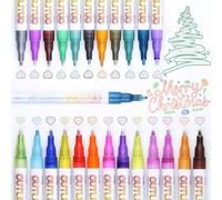 MOTIBACK Lot de 20/24 stylos à paillettes pour fille - Stylos magiques pour remplissage de sac d'école - Cadeaux pour filles, bricolage, filles, rentrée scolaire, adolescentes, filles (24)
