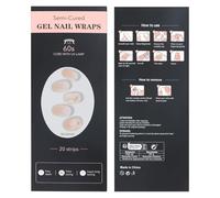 MOTIBACK Lot de 20 films autocollants en gel semi-durcis UV français, durée de vie jusqu'à 2 semaines, pour ongles naturels, gel, acrylique et shellac (doré coûteux)