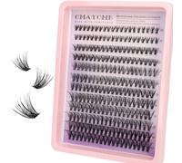 MOTIBACK Lot de 240 extensions de cils - Kit d'extension de cils DIY de 10 à 18 mm pour femme - Avec colle à cils - Pince de précision, applicateur et brosse - 392 (388)
