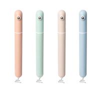 MOTIBACK Lot de 4 stylos à bille, taille de poche compacte avec pointe de 0,5 mm, encre noire à séchage rapide et design de boule roulante relaxante pour le bureau, l'école et les enfants