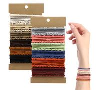 MOTIBACK Lot de 48 chouchous à cheveux bohème, élastiques pour femmes, élastiques tressés doux, accessoires décontractés pour le quotidien, les fêtes et le bricolage