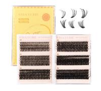 MOTIBACK Lot de 480 extensions de cils professionnels avec 6 densités différentes (30D-100D) et 4 longueurs (10-16 mm) - Kit d'extension de cils DIY