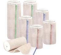 MOTIBACK Lot de 6 bandages élastiques de compression élastiques réutilisables pour blessures de mouvement du poignet et du coude (B)