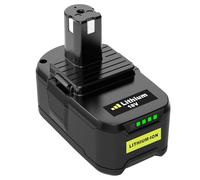Moticett 5.5Ah/5500mAh 18V de Rechange Batterie pour Ryobi P108 Compatible pour Ryobi RB18L50 RB18L40 RB18L25 BPL-1815 BPL-1820G P104 P105 P107 avec Affichage LED (Noir)