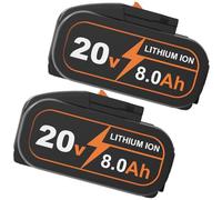 Moticett WA3525 Batterie 8,0 Ah Batterie de Rechange pour Worx 20V, pour Outils électriques sans Fil pour Worx WA3572 WA3525 WA3760 WA3881 WX390 WX176 WX178 WU268 WX166.4 WX372.1 WX800 WG259E