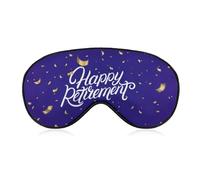 Motif (122) Masque de sommeil en polyester compatible avec Happy Retirement Masque de sommeil bloquant la lumière, masques de nuit doux et confortables pour hommes femmes Voyage, sieste, travail posté