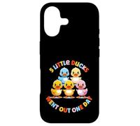Motif 5 Petits Canards pour Enfants - Adorable Dessin animé de Canard Coque pour iPhone 17