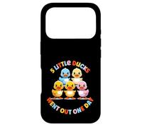 Motif 5 Petits Canards pour Enfants - Adorable Dessin animé de Canard Coque pour iPhone 17 Pro
