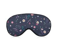 Motif (540) Masque pour les yeux Masques de sommeil compatibles avec les fleurs florales mignonnes et petites Art sur le thème du printemps pour femmes hommes, masque de sommeil bloquant la lumière, m