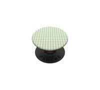 Motif à Carreaux Vichy Vert Sauge PopSockets PopGrip Adhésif