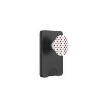 Motif à Pois Blancs et Rouges foncés PopSockets PopWallet pour MagSafe