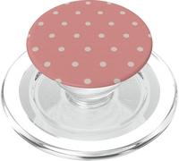 Motif à Pois Classiques Rose pâle et Coquille d'œuf PopSockets PopGrip pour MagSafe