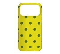 Motif à Pois de Balle de Pickleball Jaune pour Le Jour des Jeux de cornichons Coque pour iPhone 17 Pro Max