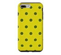 Motif à Pois de Balle de Pickleball Jaune pour Le Jour des Jeux de cornichons Coque pour iPhone 7 Plus/8 Plus