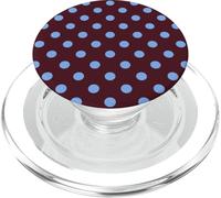 Motif à Pois Marron et Bleu PopSockets PopGrip pour MagSafe