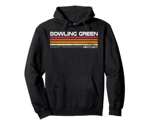 Motif à Rayures Vintage Kentucky Green Bowling Sweat à Capuche