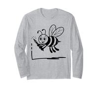 Motif Abeille pour Rendre l'idiome Amusant pour Les Enfants et Les Enseignants Manche Longue