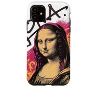 Motif Abstrait coloré Mona Lisa Street Art Coque pour iPhone 11