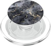 Motif Abstrait Gris, Noir PopSockets PopGrip pour MagSafe