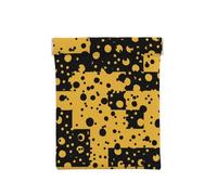 Motif Abstrait Jaune Noir, Sac de Rangement pour Femmes, Portefeuille supérieur à Presser, Petit Porte-Monnaie, Pochette de Changement