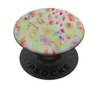 Motif Abstrait Tropical à Pois léopard PopSockets PopGrip Adhésif
