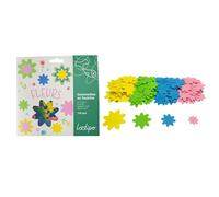 LOOLIPO - GOMMETTES EN FEUTRINE - FLEURS - 150 gommettes - ø 2,5 - 7 cm - Gommettes - Loisir créatif - Activité manuelle - L216968