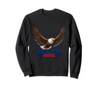 Motif Aigle Volant Patriotique américain Symbole de la liberté Sweatshirt