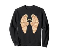 Motif ailes d'ange céleste halo éthéré Sweatshirt