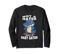Motif Alligator Mignon « Not A Hater Just A Baby Gator » Manche Longue
