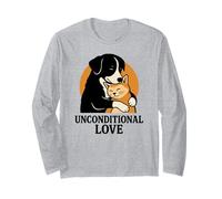Motif Amour inconditionnel pour Chien et Chat pour Homme et Femme Manche Longue