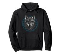 Motif amoureux des loups sur le thème celtique Sweat à Capuche