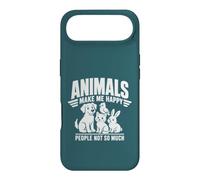 Motif Amusant « Animals Make Me Happy People Not So Much » Coque pour iPhone Air