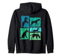 Motif Amusant de Chien « I Love and Pet » pour Hommes, Femmes, Enfants Sweat à Capuche