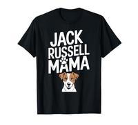 Motif amusant Jack Russell Mama, chiot et patte de chien T-Shirt