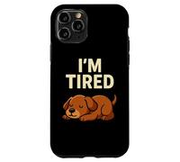 Motif Amusant pour Amoureux des Chiens avec Inscription « I'm Tired Puppy Sleeping » Coque pour iPhone 11 Pro