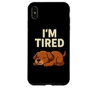 Motif Amusant pour Amoureux des Chiens avec Inscription « I'm Tired Puppy Sleeping » Coque pour iPhone XS Max