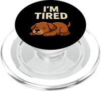 Motif Amusant pour Amoureux des Chiens avec Inscription « I'm Tired Puppy Sleeping » PopSockets PopGrip pour MagSafe