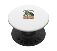 Motif Amusant Save The Turtles PopSockets PopGrip Adhésif