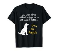 Motif Ange pour Amoureux des Chiens T-Shirt