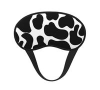 Motif animal à taches de vache noire,Masques de sommeil occultants, cache-yeux couvrants, masques de sommeil anti-lumière