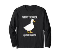 Motif Animal Amusant « What a Duck Quack » Manche Longue