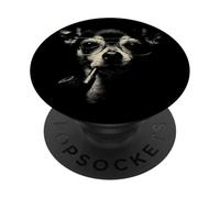Motif Animal de Style Vintage pour Amoureux des Chihuahuas PopSockets PopGrip Adhésif