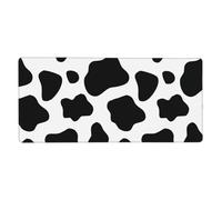 Motif Animal de Vache,Tapis de Souris Grand Format pour Ordinateur, avec Base antidérapante en Caoutchouc, 40 x 90 cm