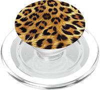 Motif Animal en Fausse Fourrure imprimé léopard PopSockets PopGrip pour MagSafe
