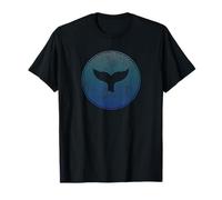 Motif Animal Marin Orca, Queue de Baleine, Vague, Vie Marine T-Shirt