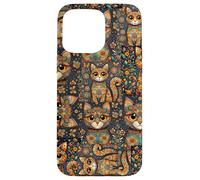 Motif Animal Mignon Kitsch Collage Floral Coque pour iPhone 15 Pro Max