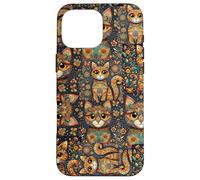 Motif Animal Mignon Kitsch Collage Floral Coque pour iPhone 16 Pro Max